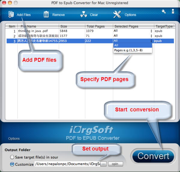 free pdf to epub converter mac